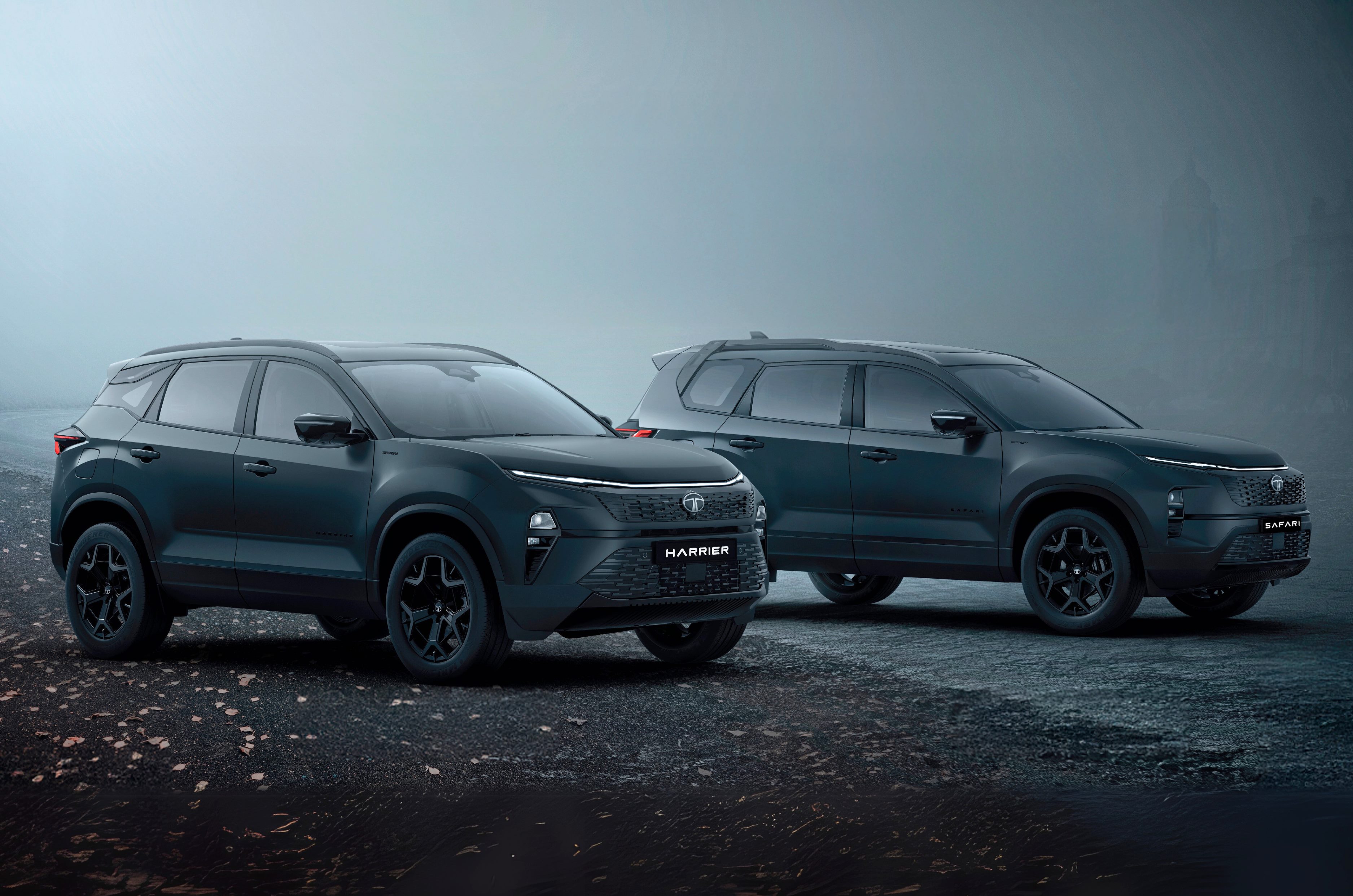 Tata Harrier and Safari Stealth edition